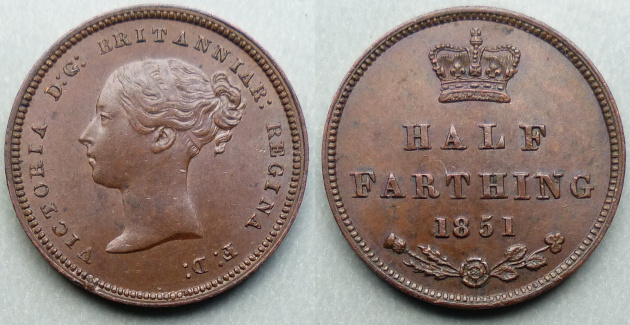 1851 Half Farthing